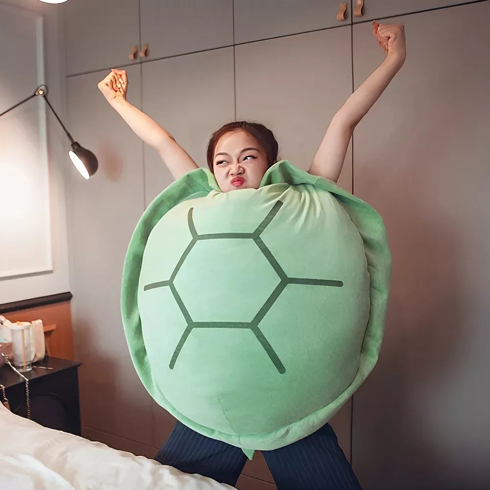 Wearable Turtle Shell Pillows Soft Stuffed Costume Toy 39.4 inch Plush Gift🍀