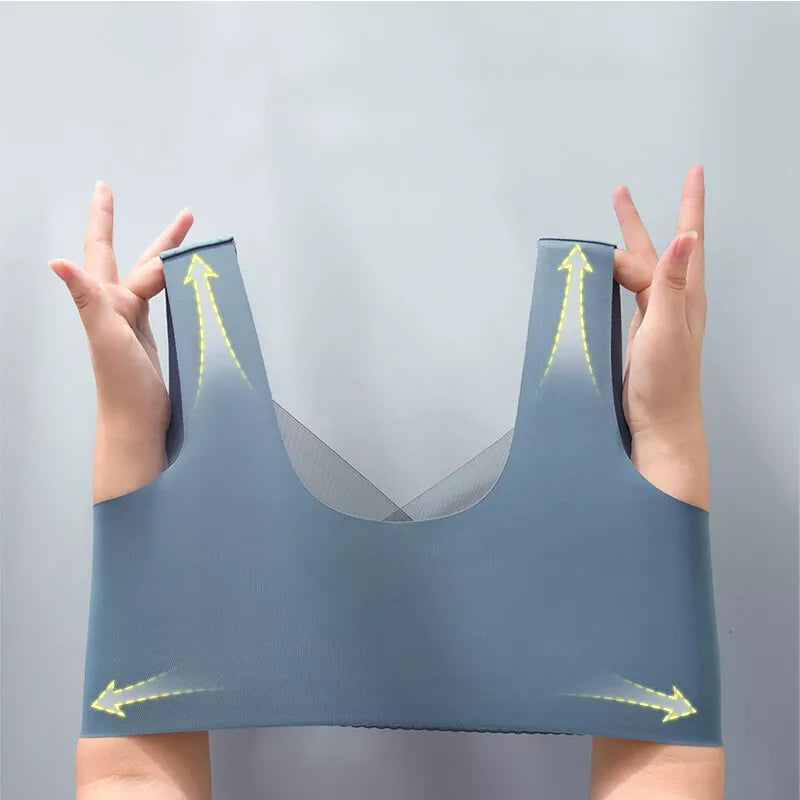 Women Posture Correcting Bra Wireless Push-Up Ergonomic Comfort Crossover Bra ~