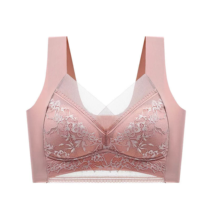 Women Posture Correcting Bra Wireless Push-Up Ergonomic Comfort Crossover Bra ~