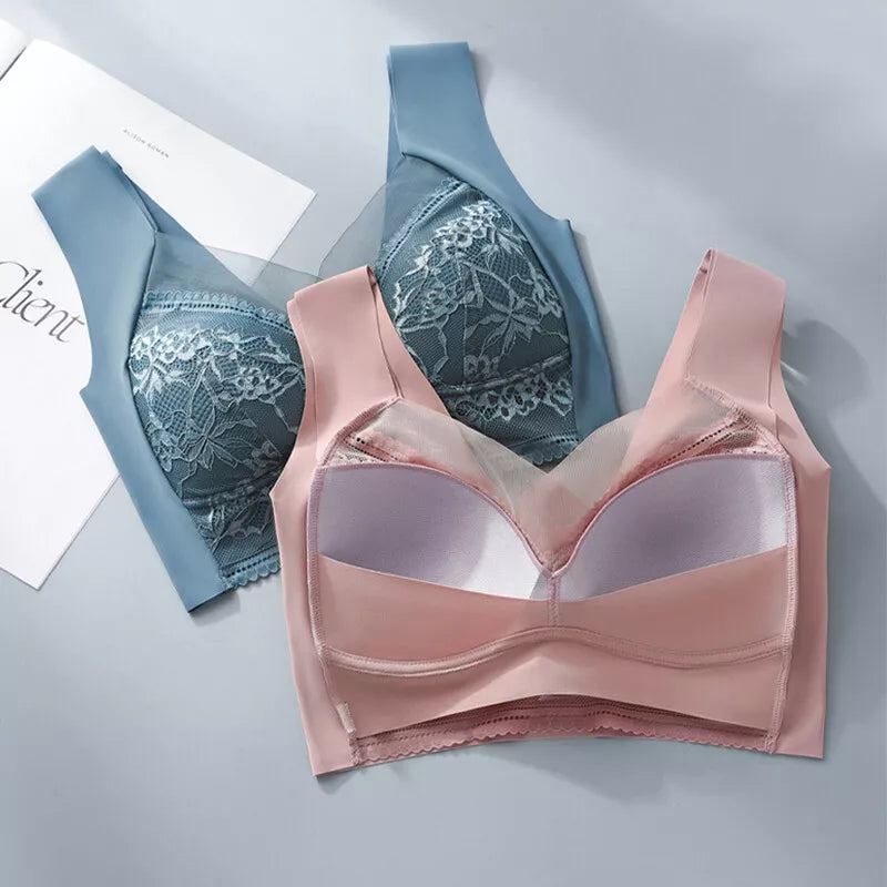 Women Posture Correcting Bra Wireless Push-Up Ergonomic Comfort Crossover Bra ~