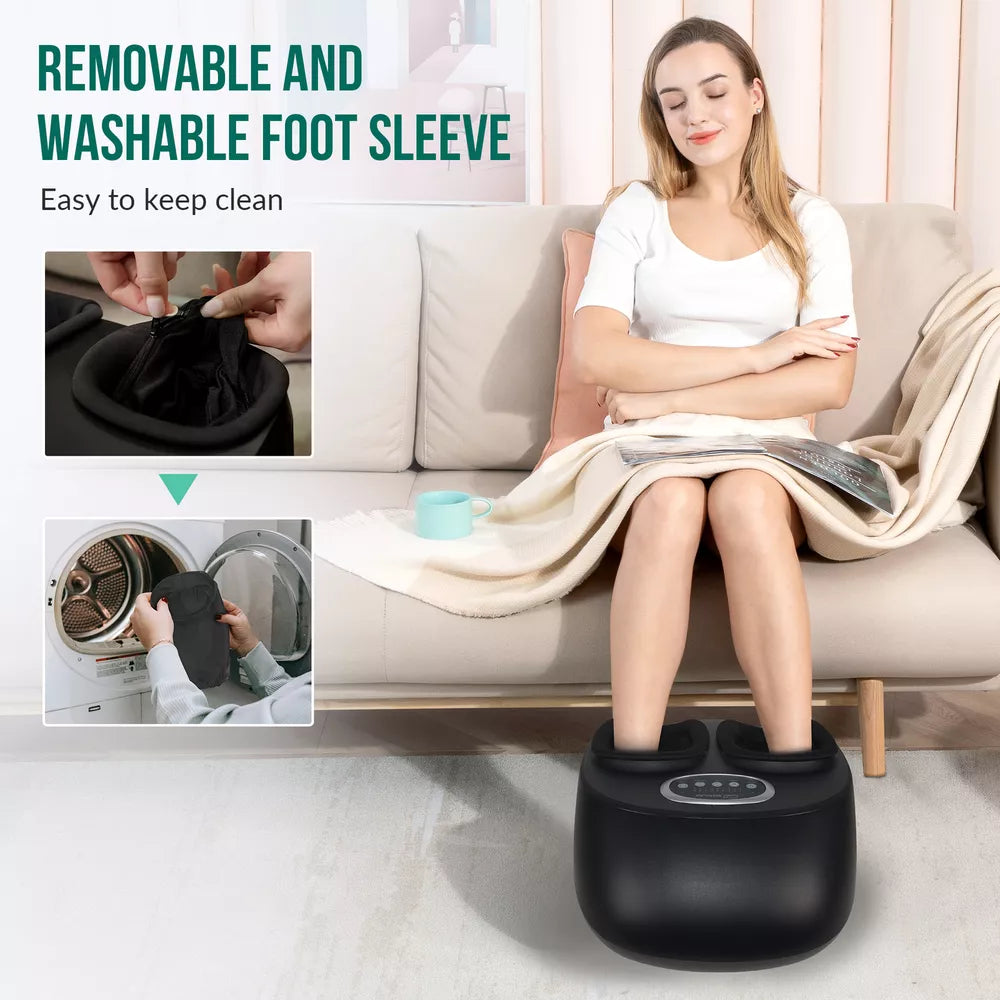 Snailax Shiatsu Foot Massager Machine with Heat,Massage for Pain Relief Black