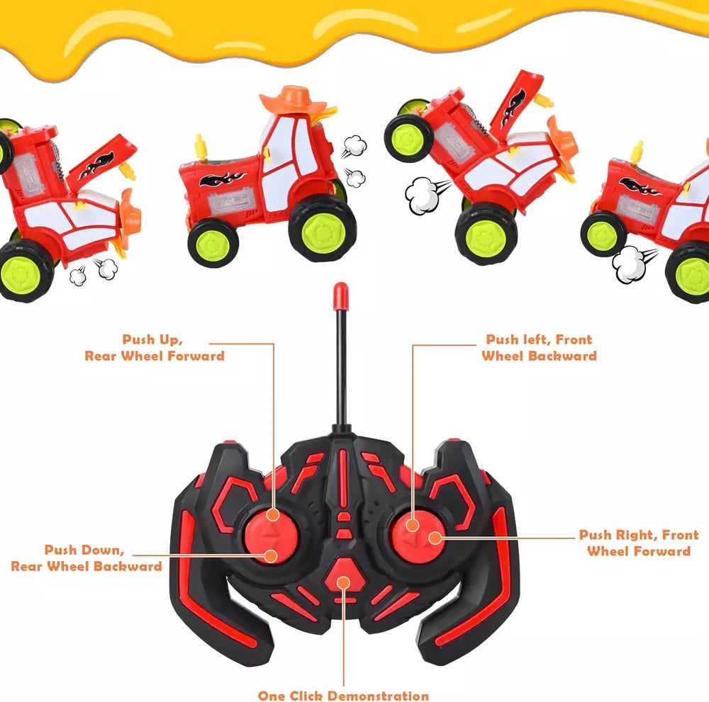 Remote Control Car, Crazy Jumping Dancing Car Toy, Double Sided RC Trucks