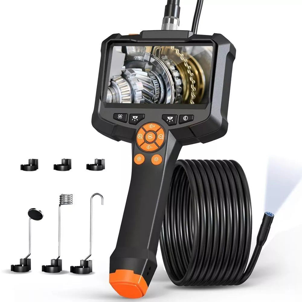 Endoscope Inspection Camera 4.3 Inch Screen Industrial Waterproof 33Ft Snake
