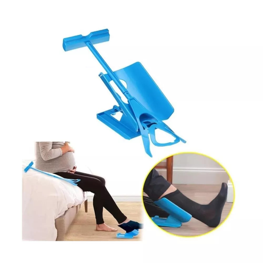 Sock Slider Easy on off Sock Aid Kit Shoe Horn Pain Free No Bending Stretching