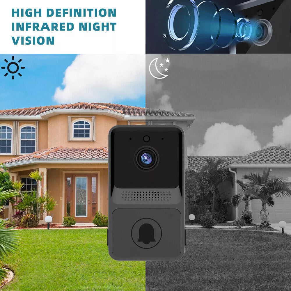 Smart WiFi Wireless Video Doorbell Phone Door Ring Intercom Camera Bell Securit