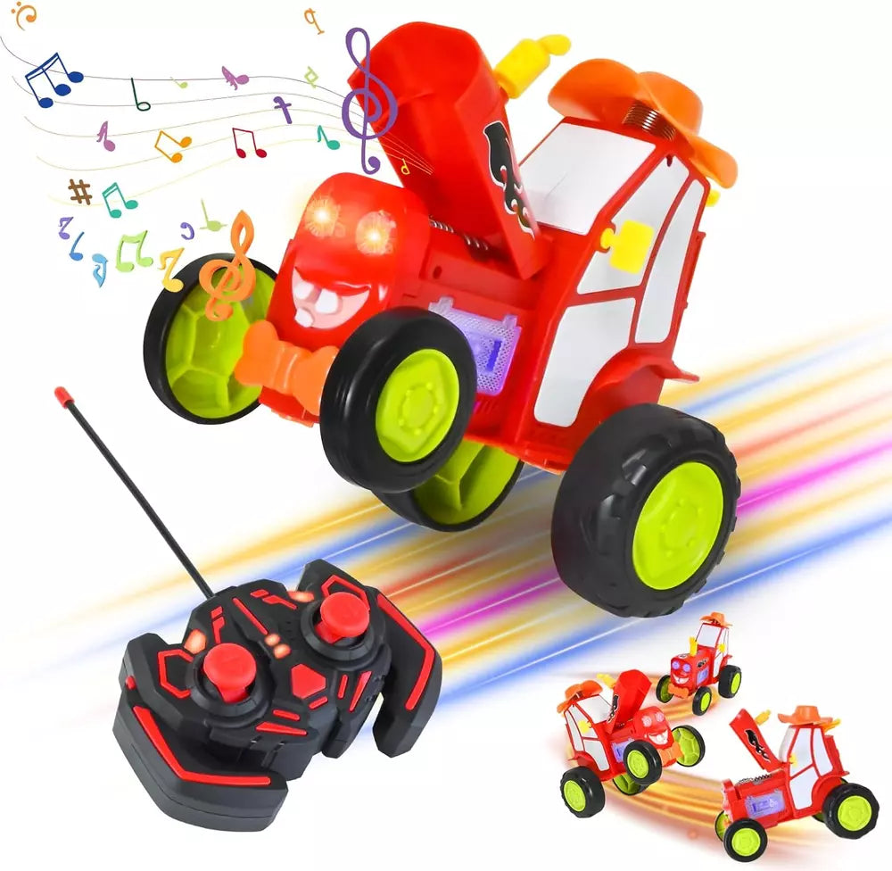 Remote Control Car, Crazy Jumping Dancing Car Toy, Double Sided RC Trucks