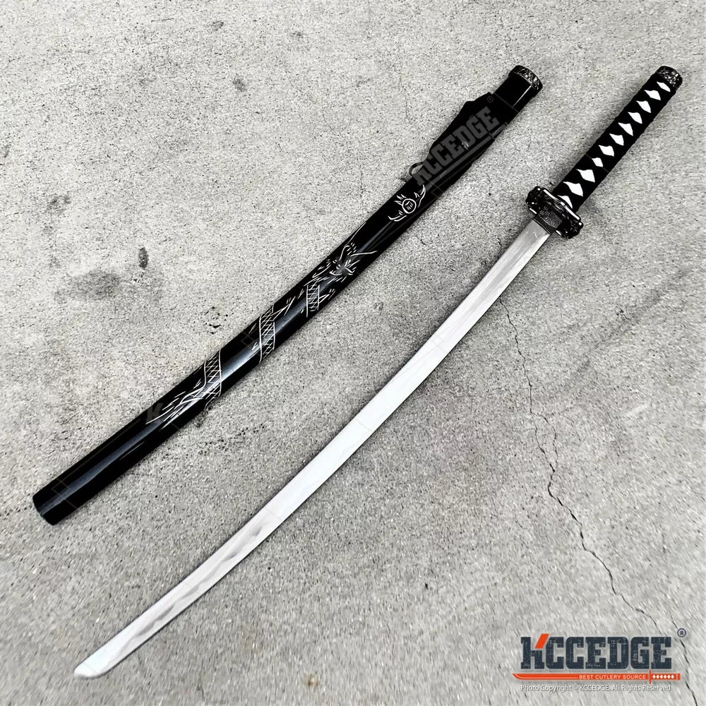 40" Training Practice JAPANESE STYLE SAMURAI KATANA SWORD w/ Tsuba & Saya