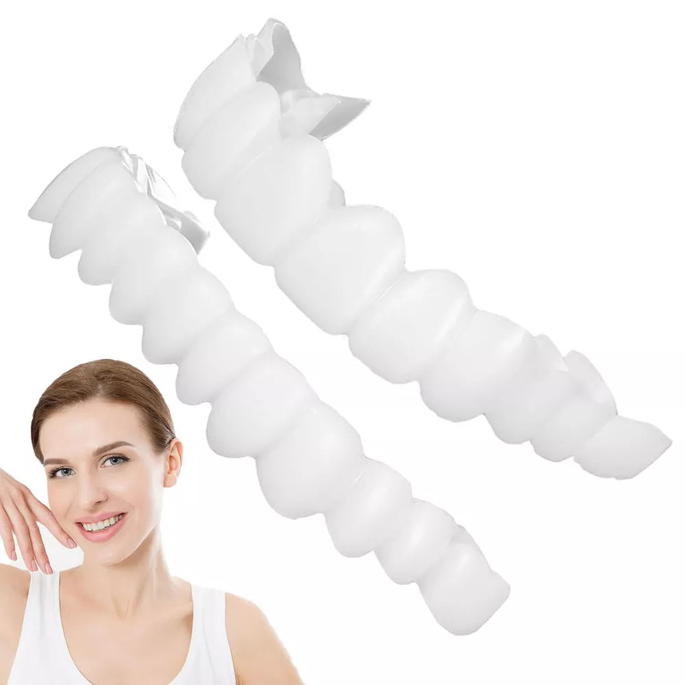 1 Pair Snap on Teeth Veneers for Men and Women Cover The Teeth Fake Tooth