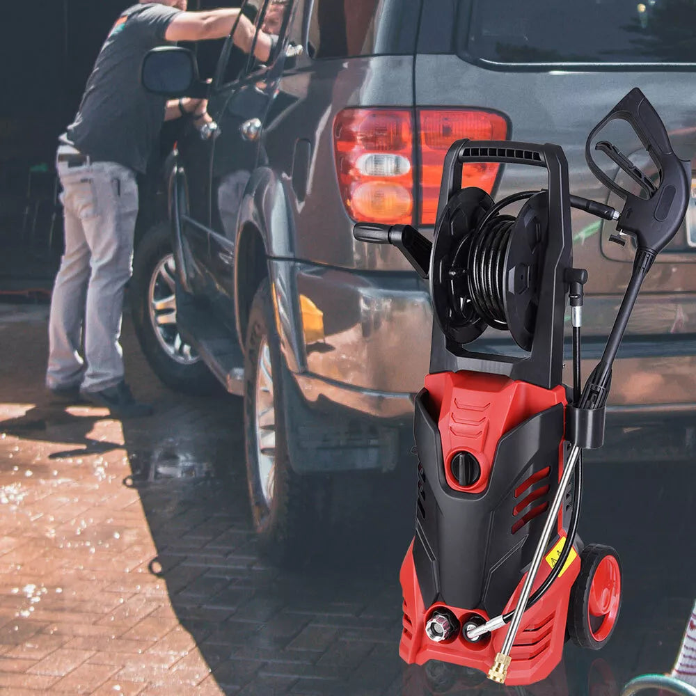 Electric High Pressure Washer Garage Patio Floor Silt Water Jet Cleaner 3000PSI
