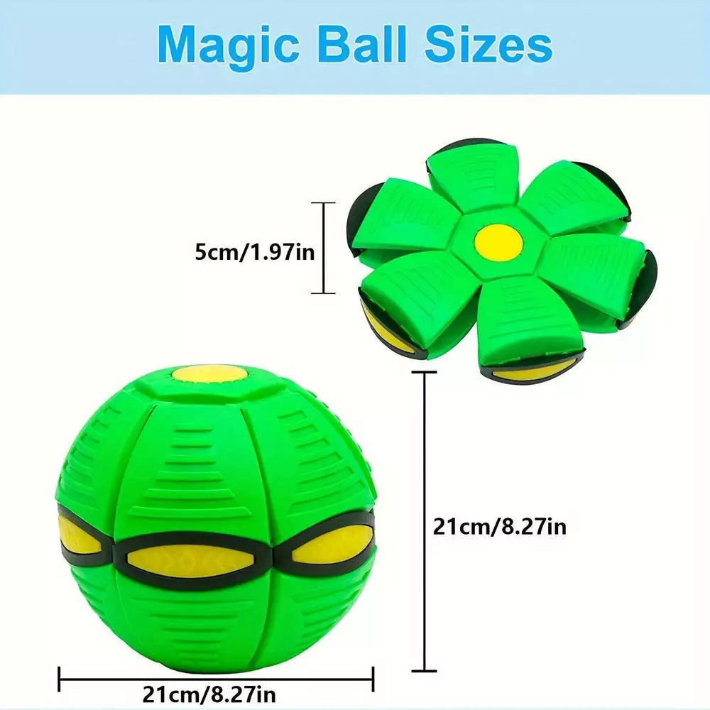 Flying Saucer Bounce Ball, Pet Toy, Bouncy balls, Durable, Fun for Family Outdoo