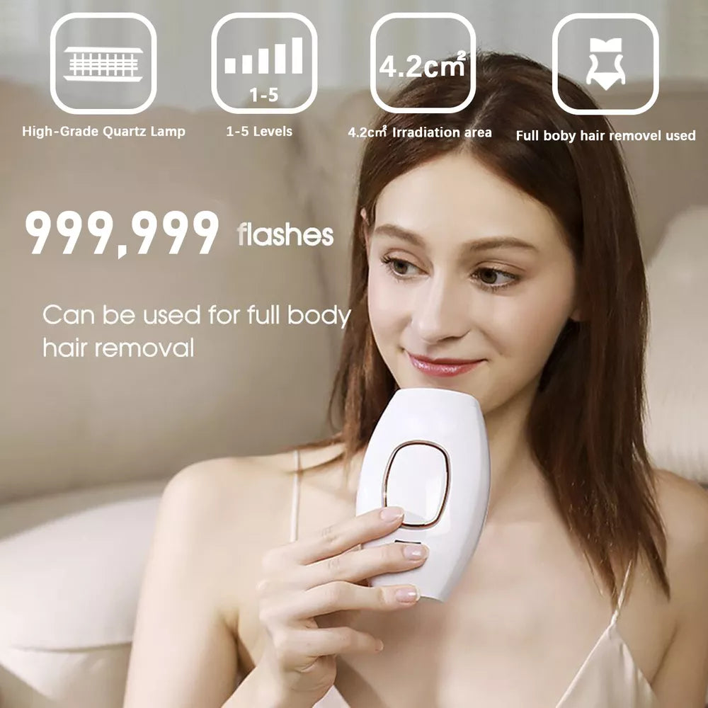 IPL Hair Removal Laser Permanent Body epilator Painless Device 990,000 Flashes