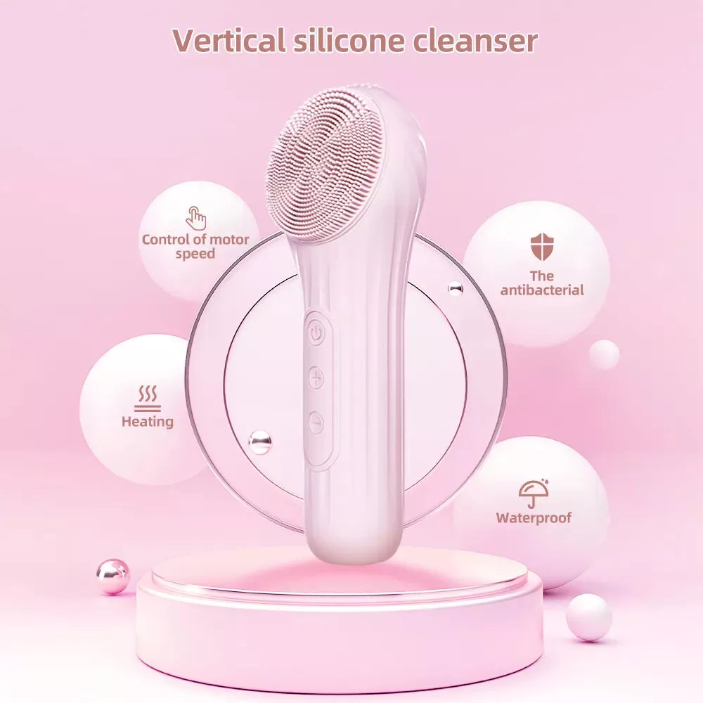 Portable Waterproof and Rechargeable Face Scrub Cleansing Brush for Men & Women