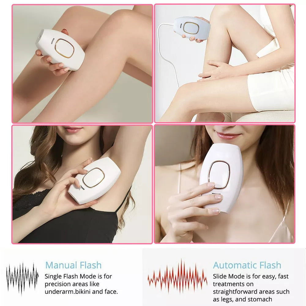 IPL Hair Removal Laser Permanent Body epilator Painless Device 990,000 Flashes