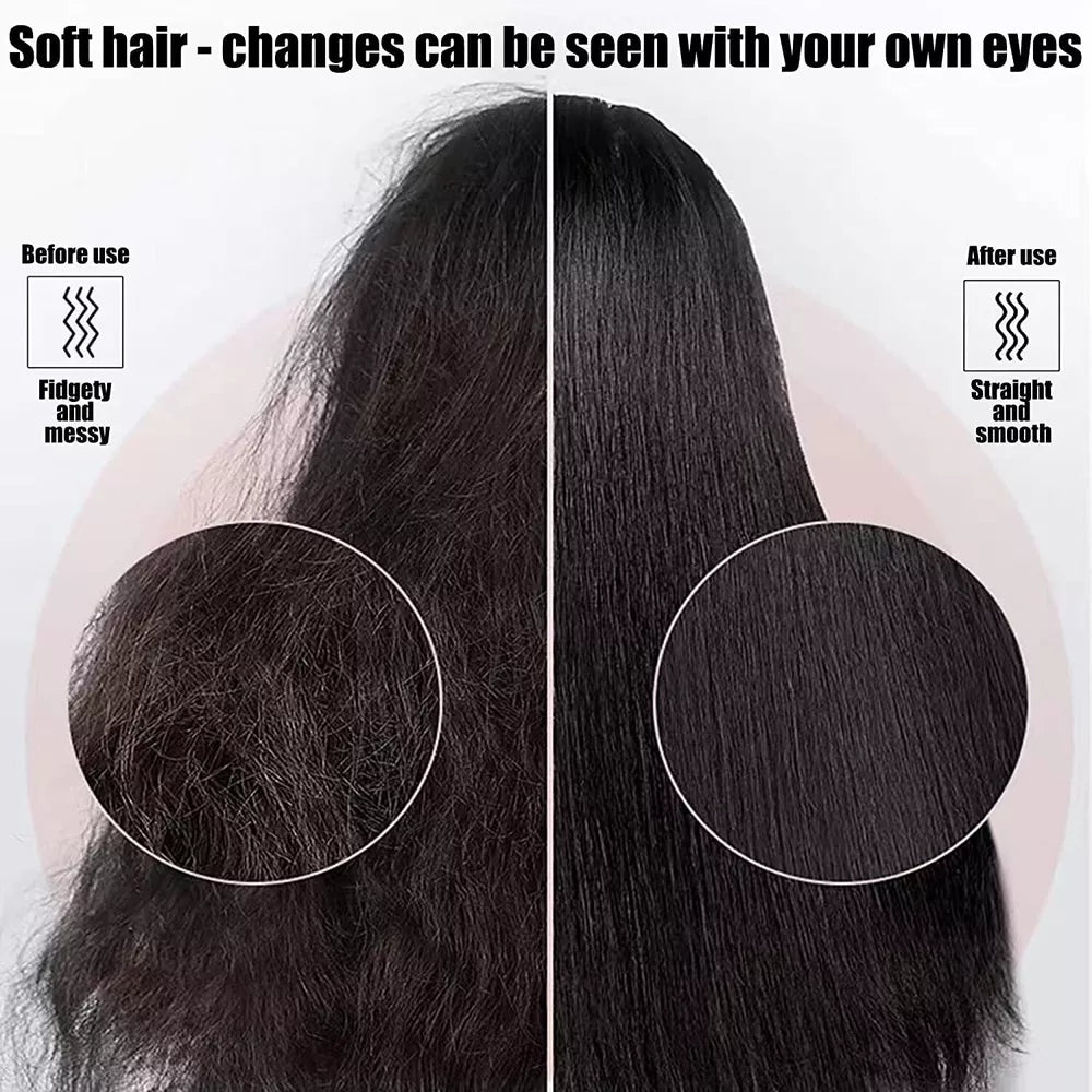 Hair Straightener Comb Matte Black, Hair Straightener Brush Straightening Comb