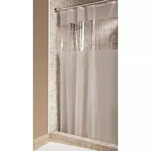 iDesign Hitchcock EVA Plastic Shower Liner Mold and Mildew Resistant for use