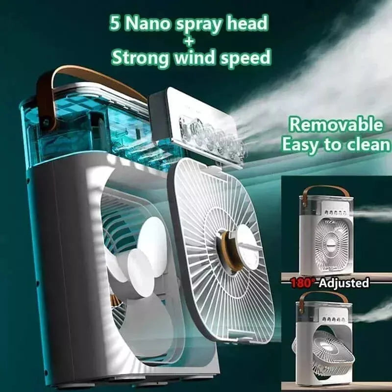 Portable Humidifier Air Conditioner Water Fan Mist Cooler 3 Speed New