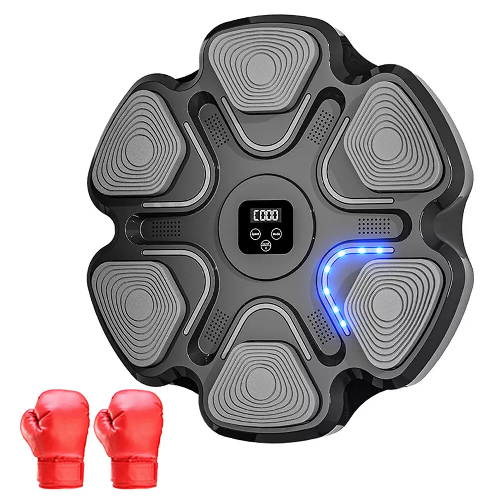 Music Boxing Machine With Gloves Bluetooth Musical Punching Target Trainer G3F0