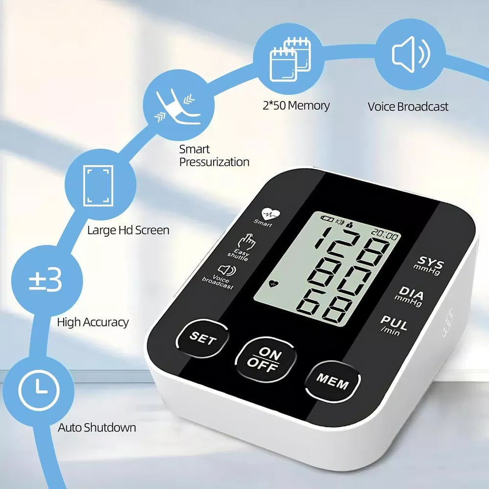 Medidor de Presion Arterial Maquina para Medir la Presión Monitor con Pantalla