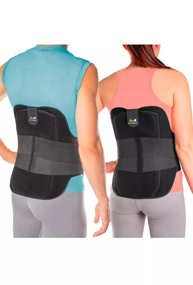 BraceAbility LSO Back Brace for Herniated, Degenerative & Bulging Disc Pain R...