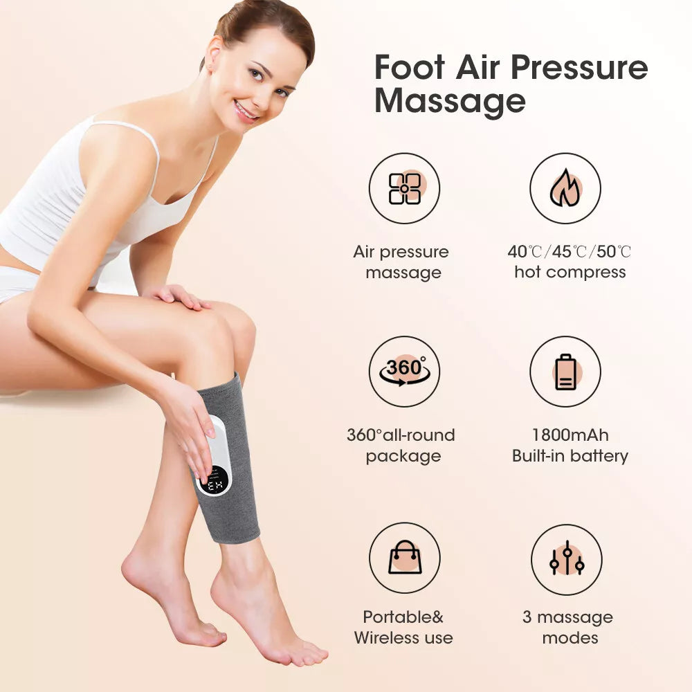 Leg Foot Massager Heat Air Compression for Circulation Muscles Relax for Muscles