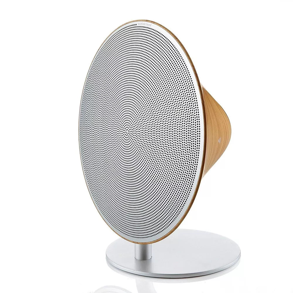 2 Channel Wireless Bluetooth Gramophone Wood Speaker with Touch Surface