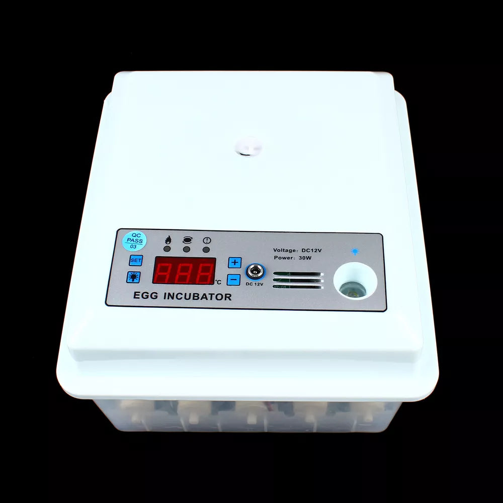 16 Eggs Incubator Automatic Turning Temperature Control Hatcher Machine 30W NEW