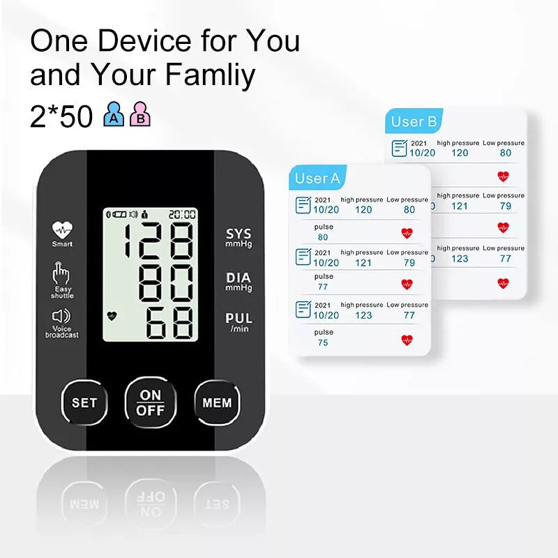 Medidor de Presion Arterial Maquina para Medir la Presión Monitor con Pantalla