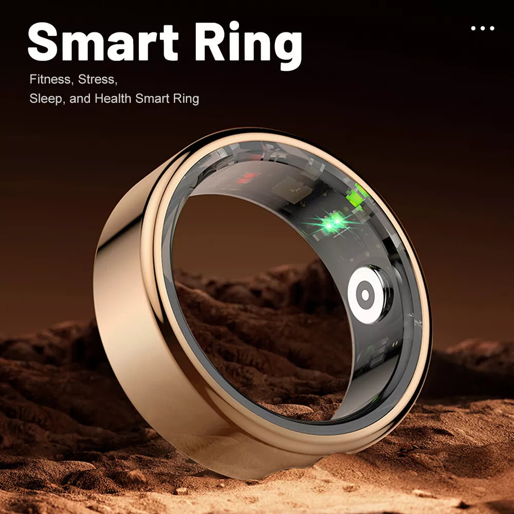 Smart Ring Health Waterproof Finger Rings Monitor Heart Rate Fitness Tracker