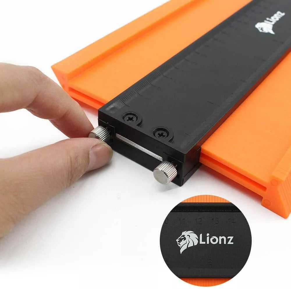 Lionz Contour Gauge With Lock And Adjusting Screws 10 Inch Wide Profile Tool US