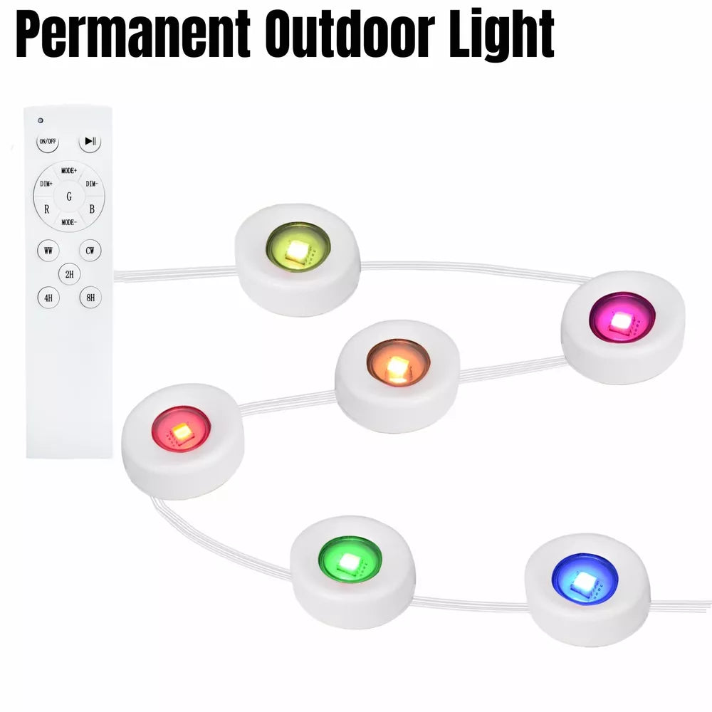 Permanent Outdoor Eaves Lights Smart RGB 150ft/300ft 108/216 LED DIY Scene Modes