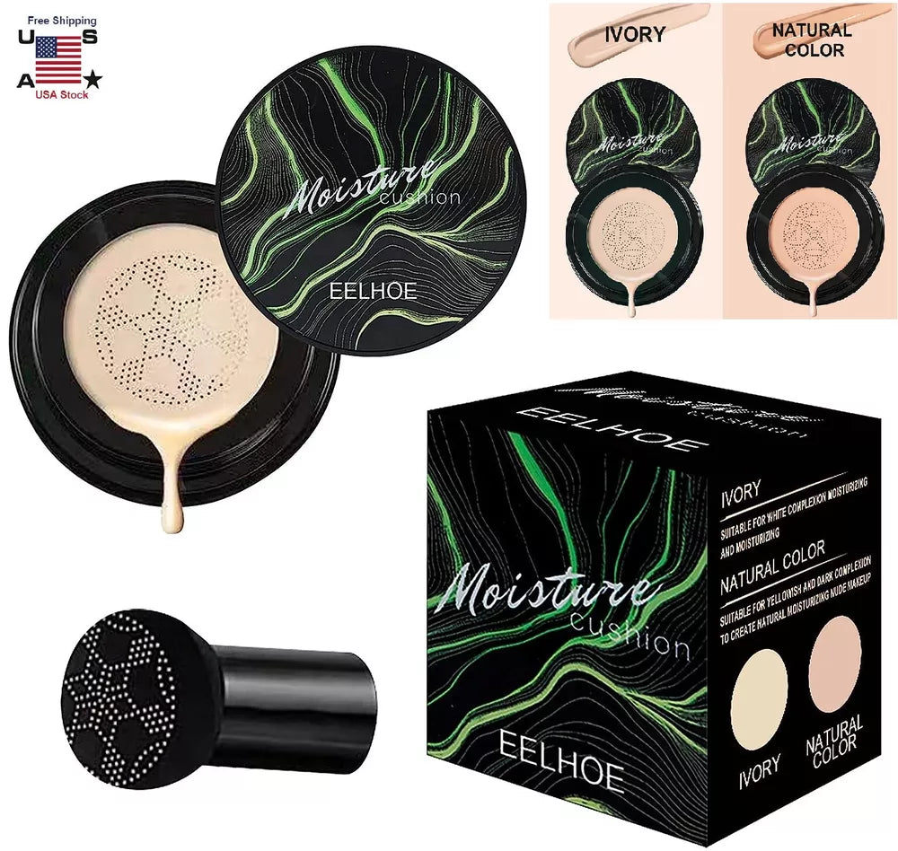 Mushroom Head Air Cushion CC BB Cream Concealer Foundation Moisturizing Gift USA