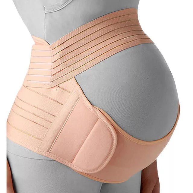 Women Maternity Belly Belt Shaper Abdomen Support Bump Band Back Brace Protector