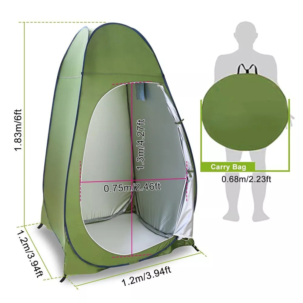 Portable Outdoor Pop Up Privacy Tent Camping Shower Toilet Changing Room Hiking