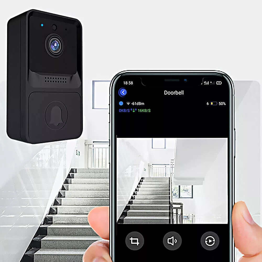 Smart WiFi Wireless Video Doorbell Phone Door Ring Intercom Camera Bell Securit