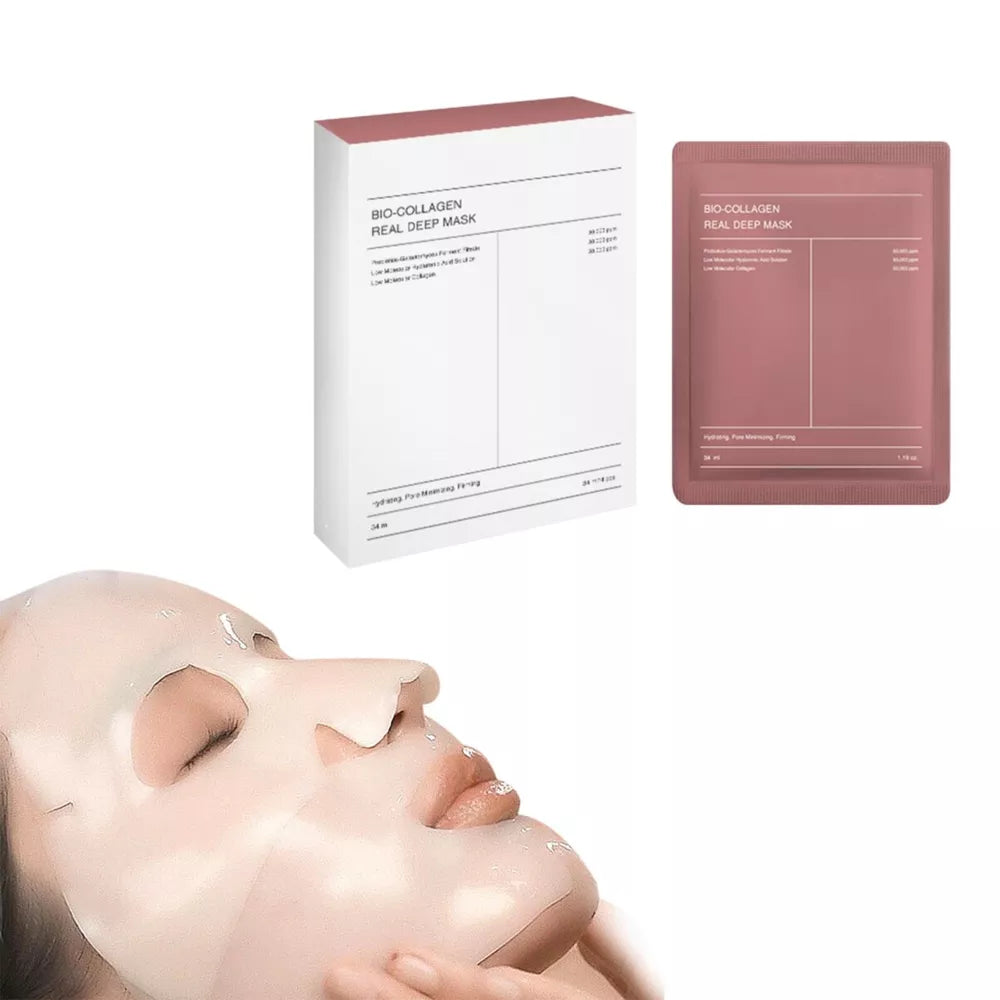 4Box Bio-Collagen Real Deep Mask By BIODANCE | Hydrating Overnight Mask 4pcs/box