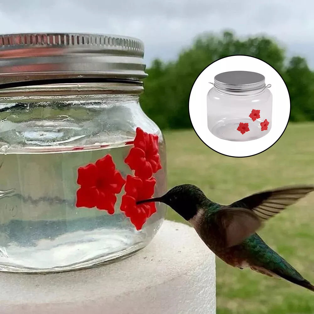 1pcs hummingbird feeder mason jar Portable For Bird Outdoor NEW