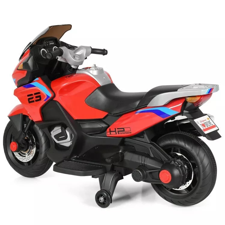 12V Kids Ride On Motorcycle Outdoor Electric Toddler wheels Training Motor Bike