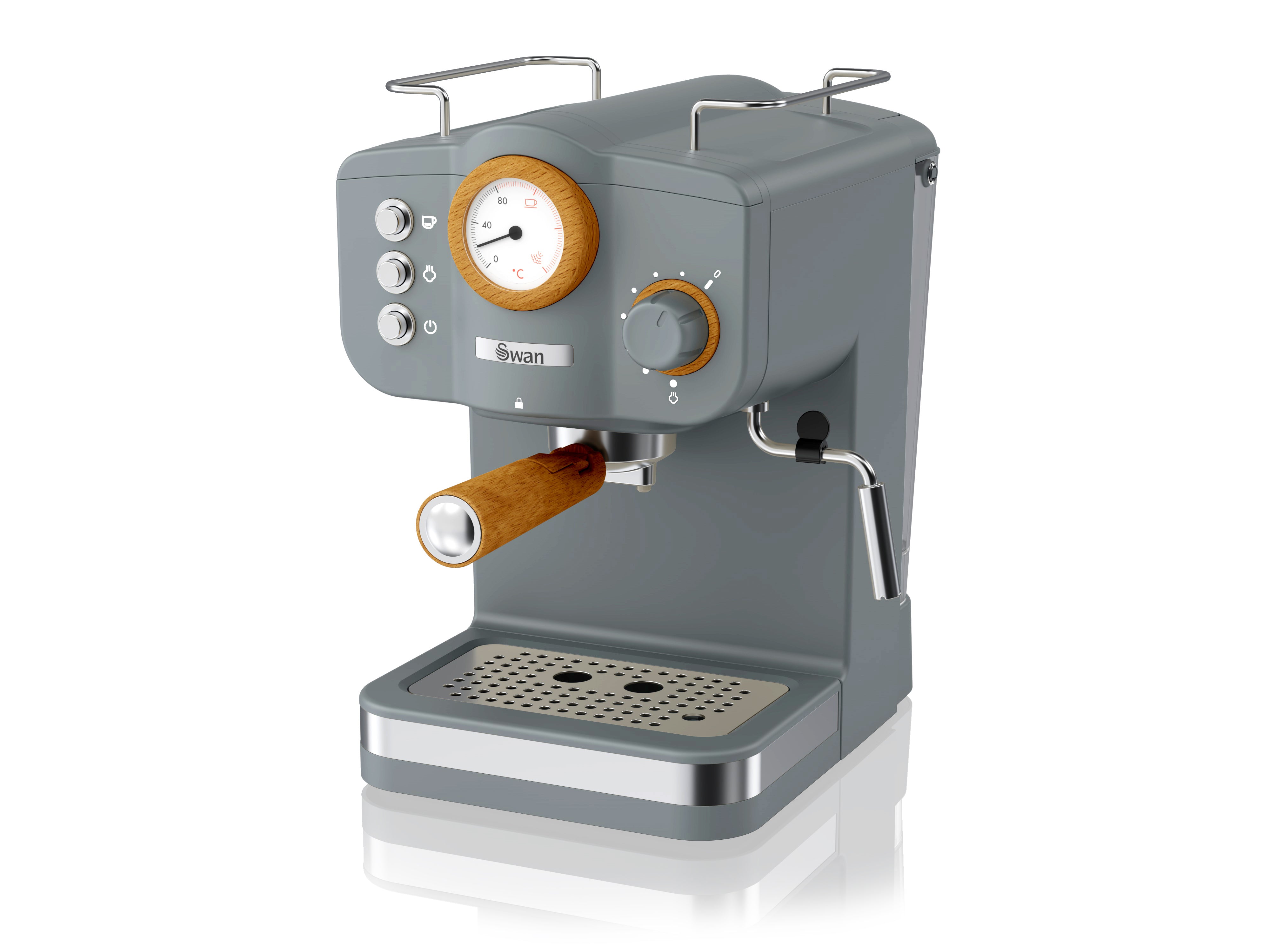 Swan Coffee Machine Nordic Pump Espresso - 1.2 Liter - 15 Bars - Drip Tray - NEW