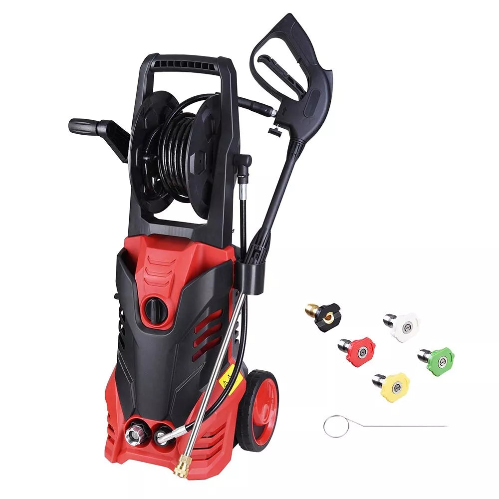 Electric High Pressure Washer Garage Patio Floor Silt Water Jet Cleaner 3000PSI