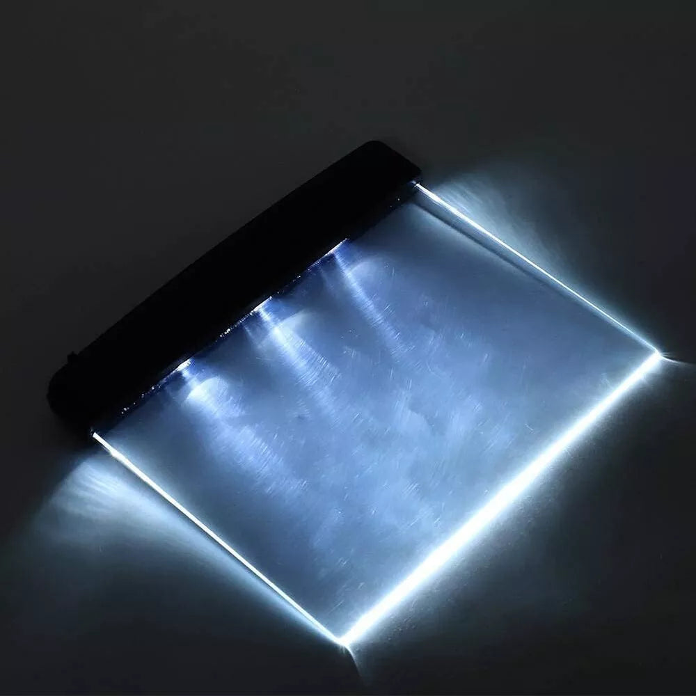 1* Creative LED Book Light Reading Night Flat Plate Lamps Portable Travel