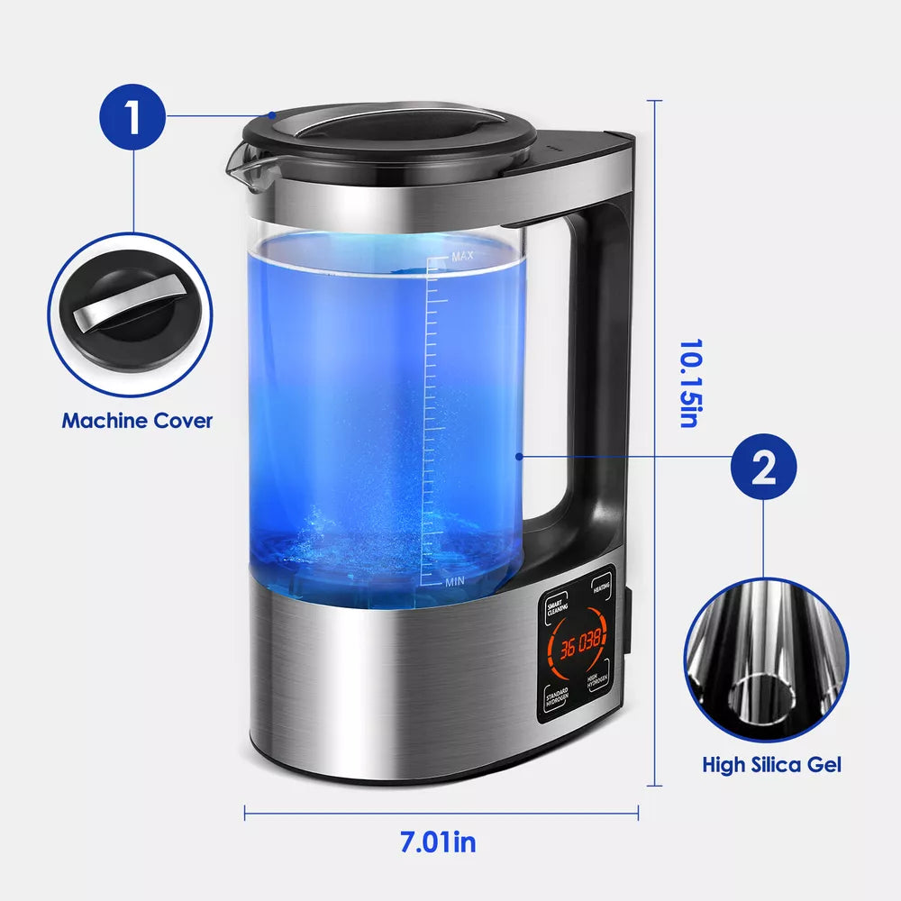 2L Electric Hydrogen Water Ionizer Generator Machine Water Generator US Plug