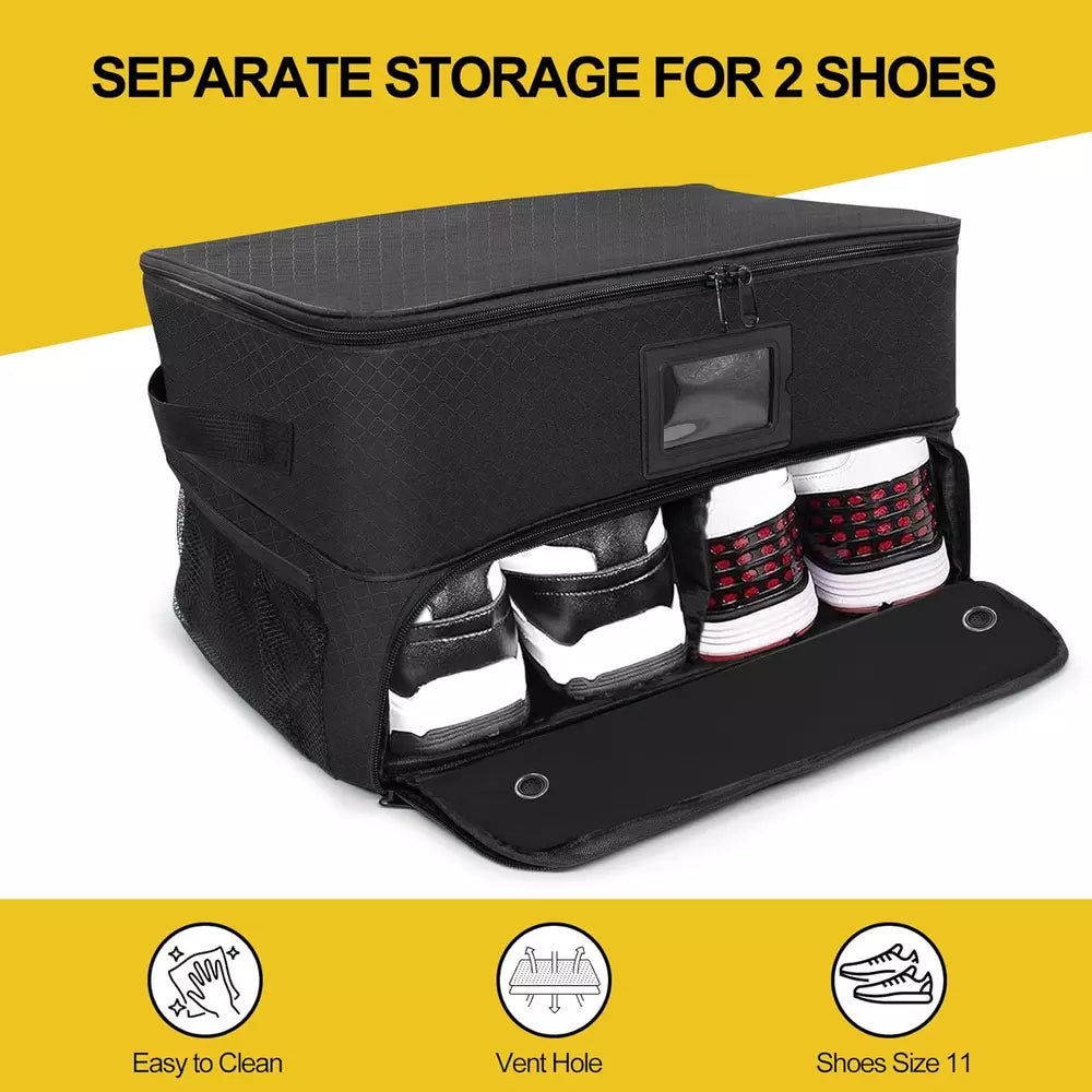 2 Layer Golf Trunk Organizer Waterproof Car Golf Locker with Separate Compartmen