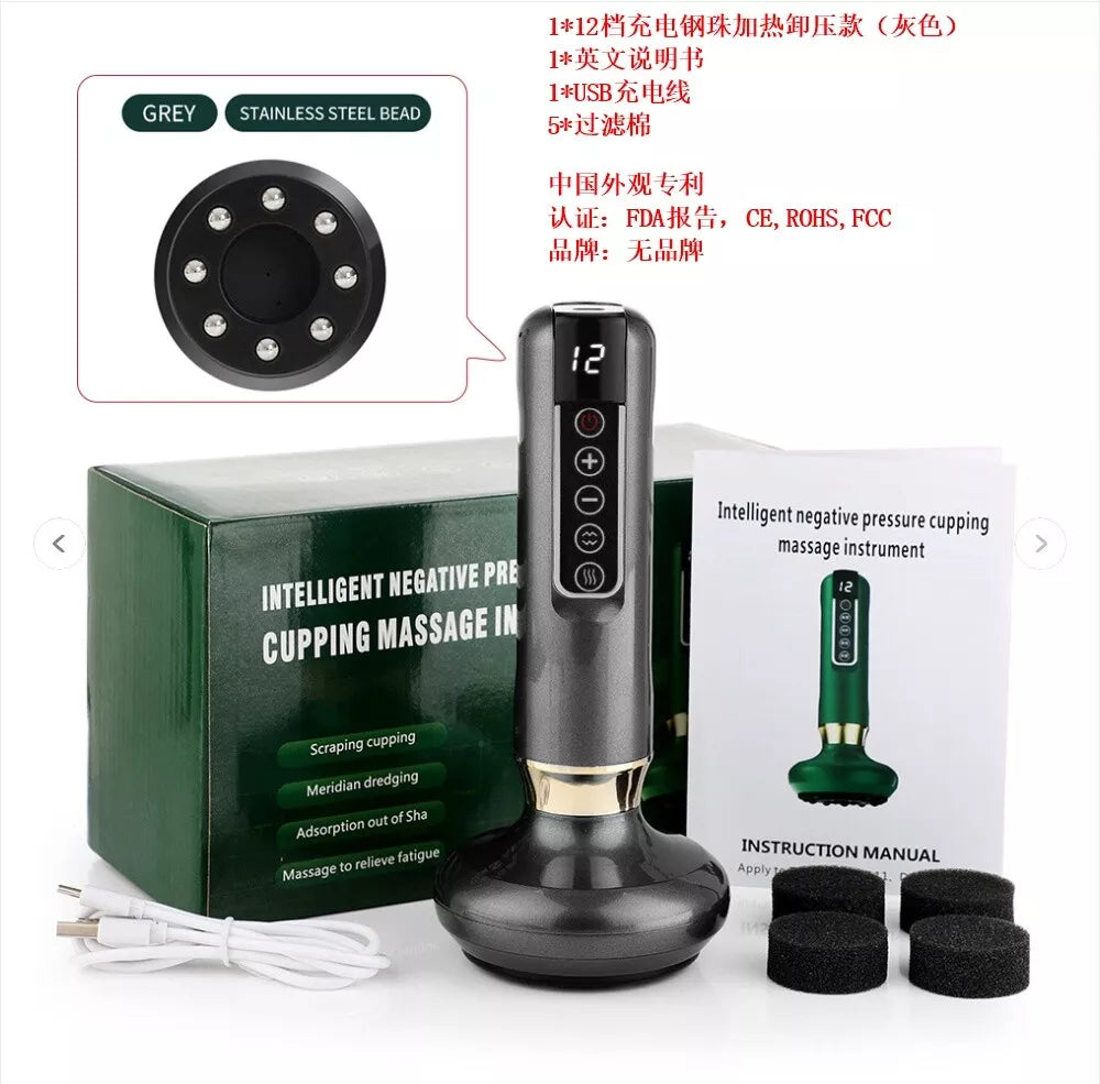 Electric Cupping Massager Vacuum Suction Cup Guasha anti Cellulite Beauty Health