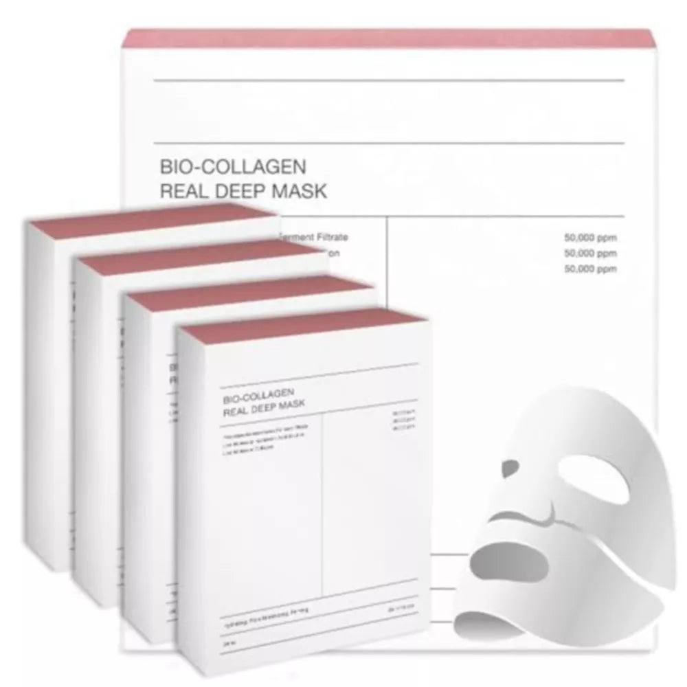 4Box Bio-Collagen Real Deep Mask By BIODANCE | Hydrating Overnight Mask 4pcs/box