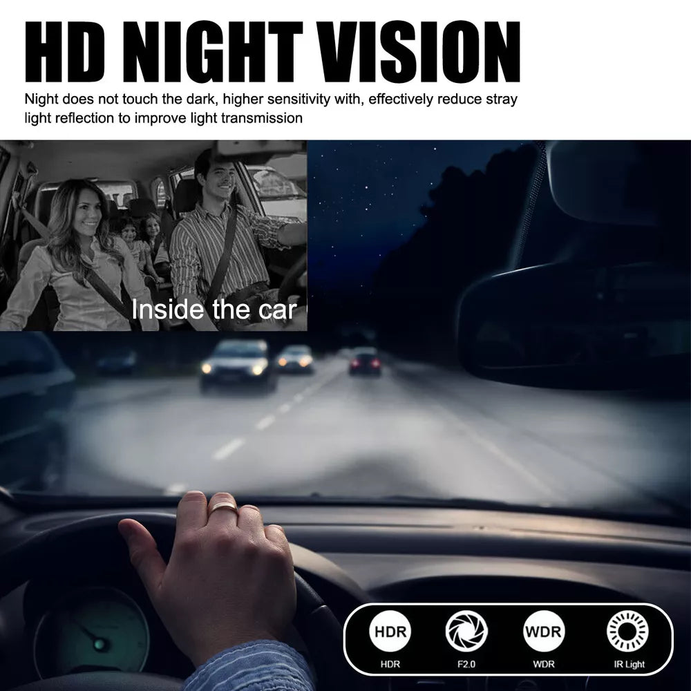 32G Wifi Dual Lens Dash Cam 1080P HD 170° Car DVR Recorder Car Camera G-sensor