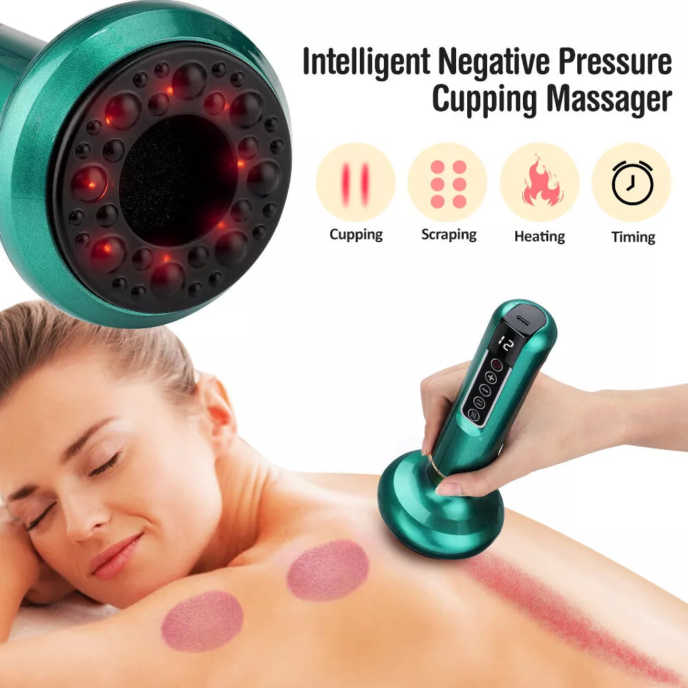 Electric Cupping Massager Vacuum Suction Cup Guasha anti Cellulite Beauty Health