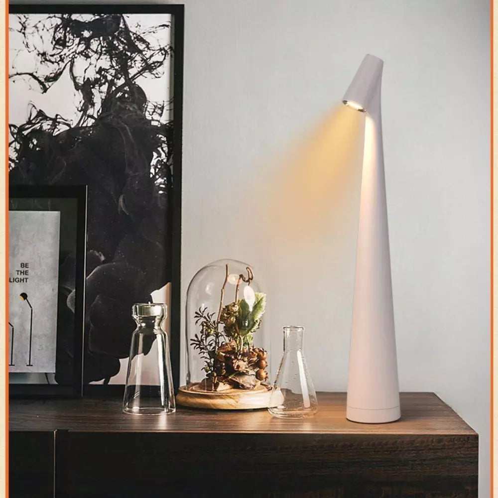 Art Table Lamp Designer's Vertical Overlooking Light Luxury Desk Lamp USB charge