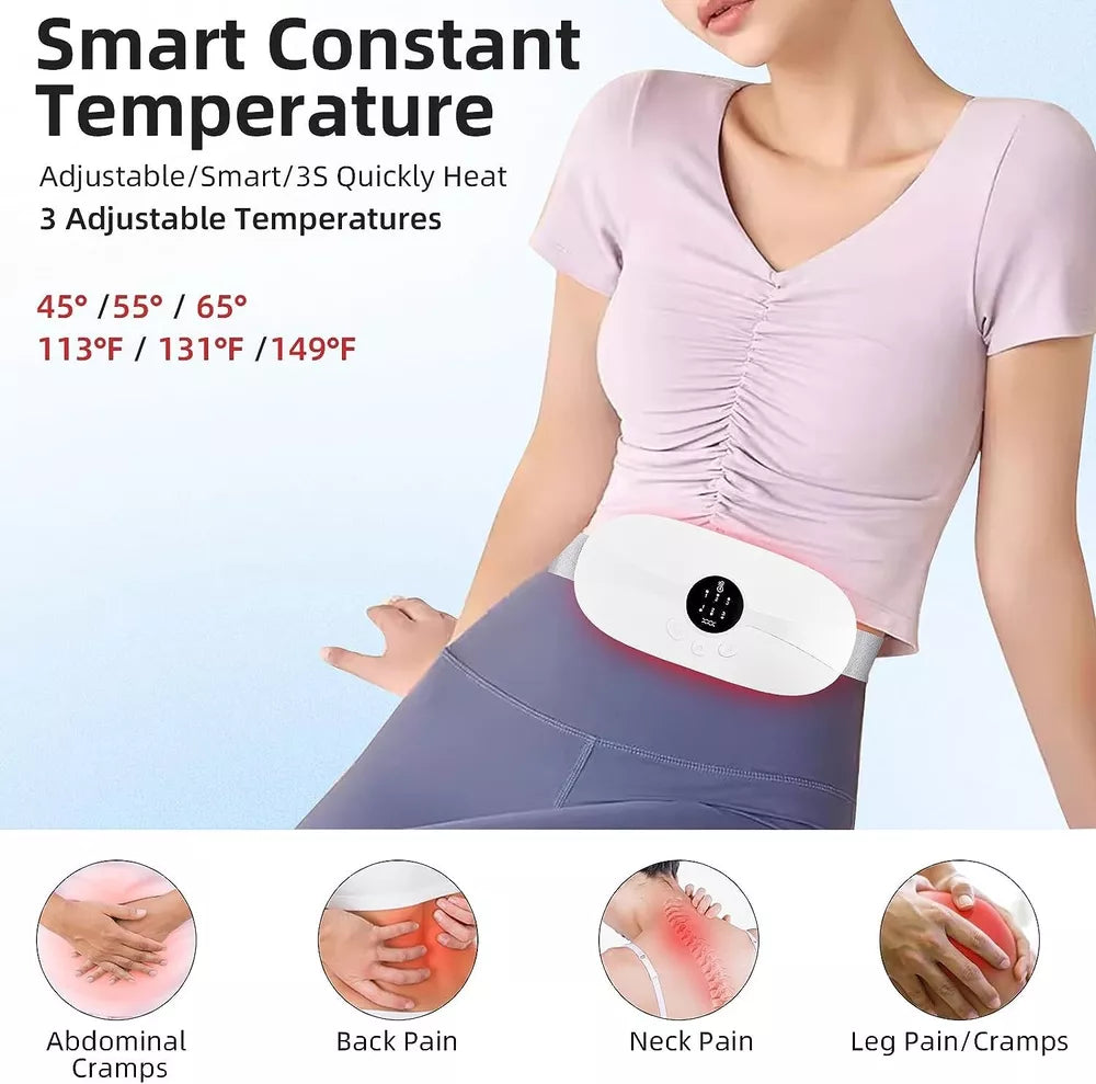 💥NIB Rechargeable Pain Relief Pad- 3 Levels Vibration/Heat For Period Cramps💥