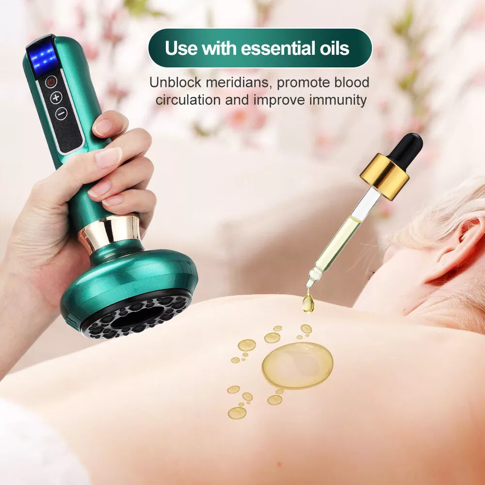 Electric Cupping Massager Vacuum Suction Cup Guasha anti Cellulite Beauty Health