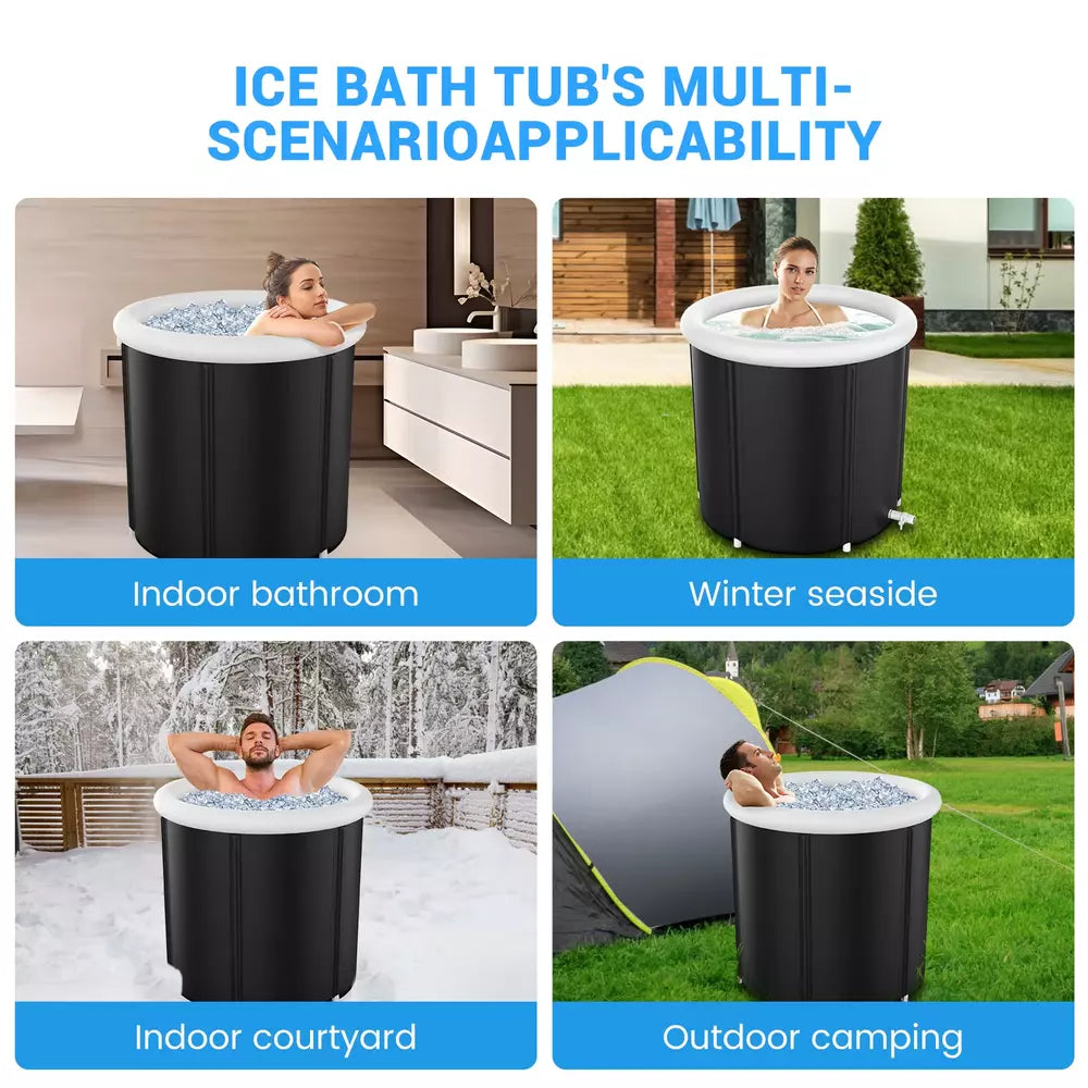 105 Gal Cold Plunge Tub Portable Ice Bath Tub for Athletes and Plunge Tub